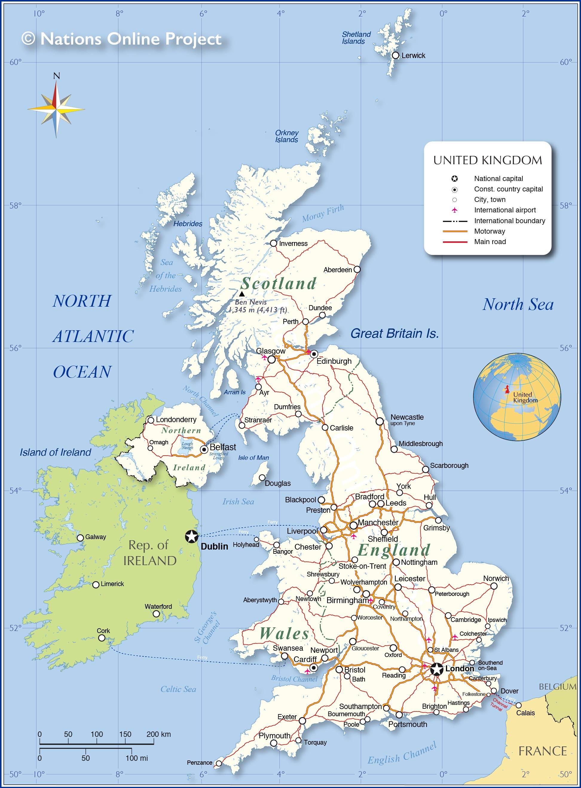 イギリス イギリスオフライン地図と詳細地図