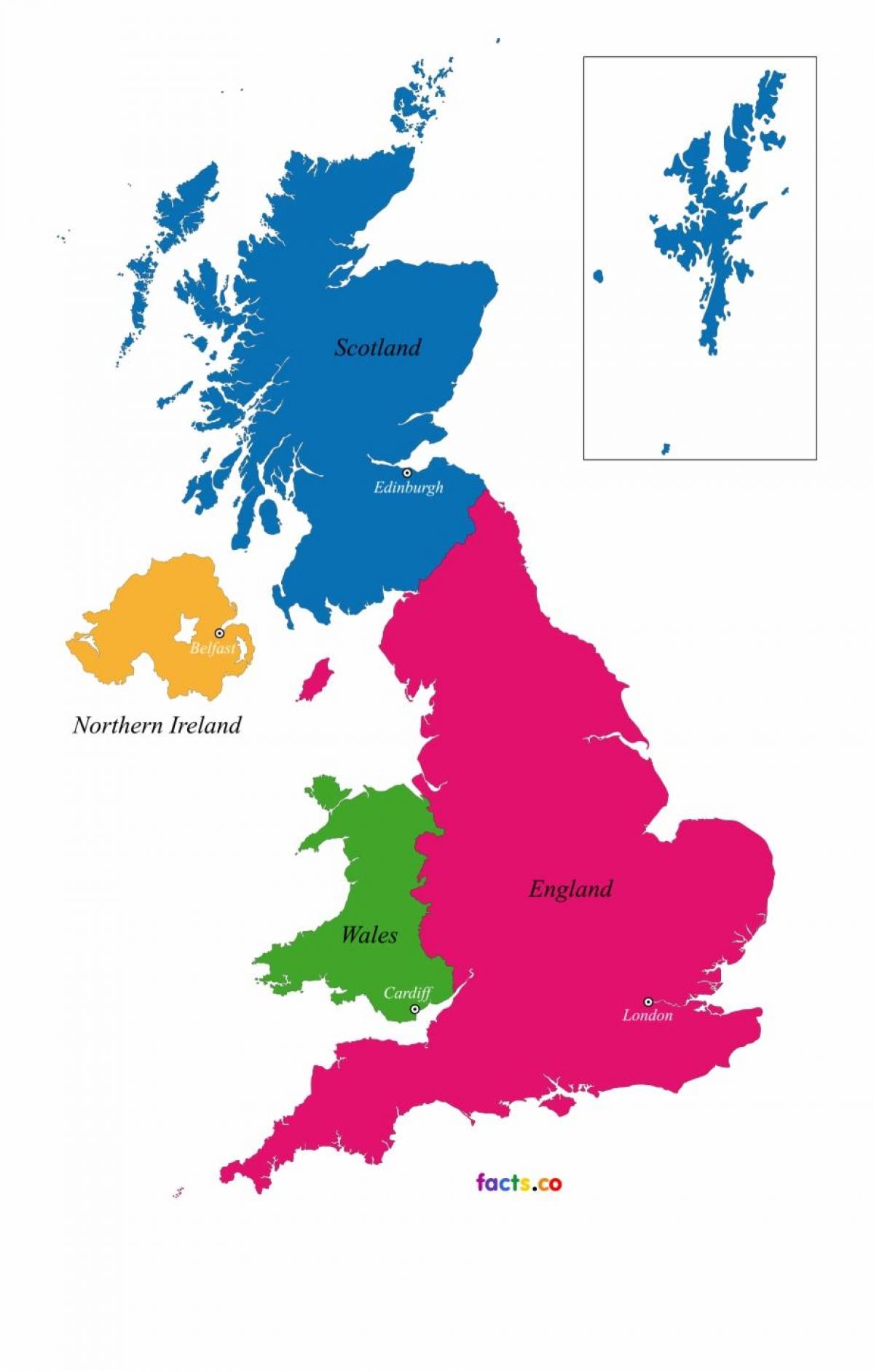 イギリス の地図